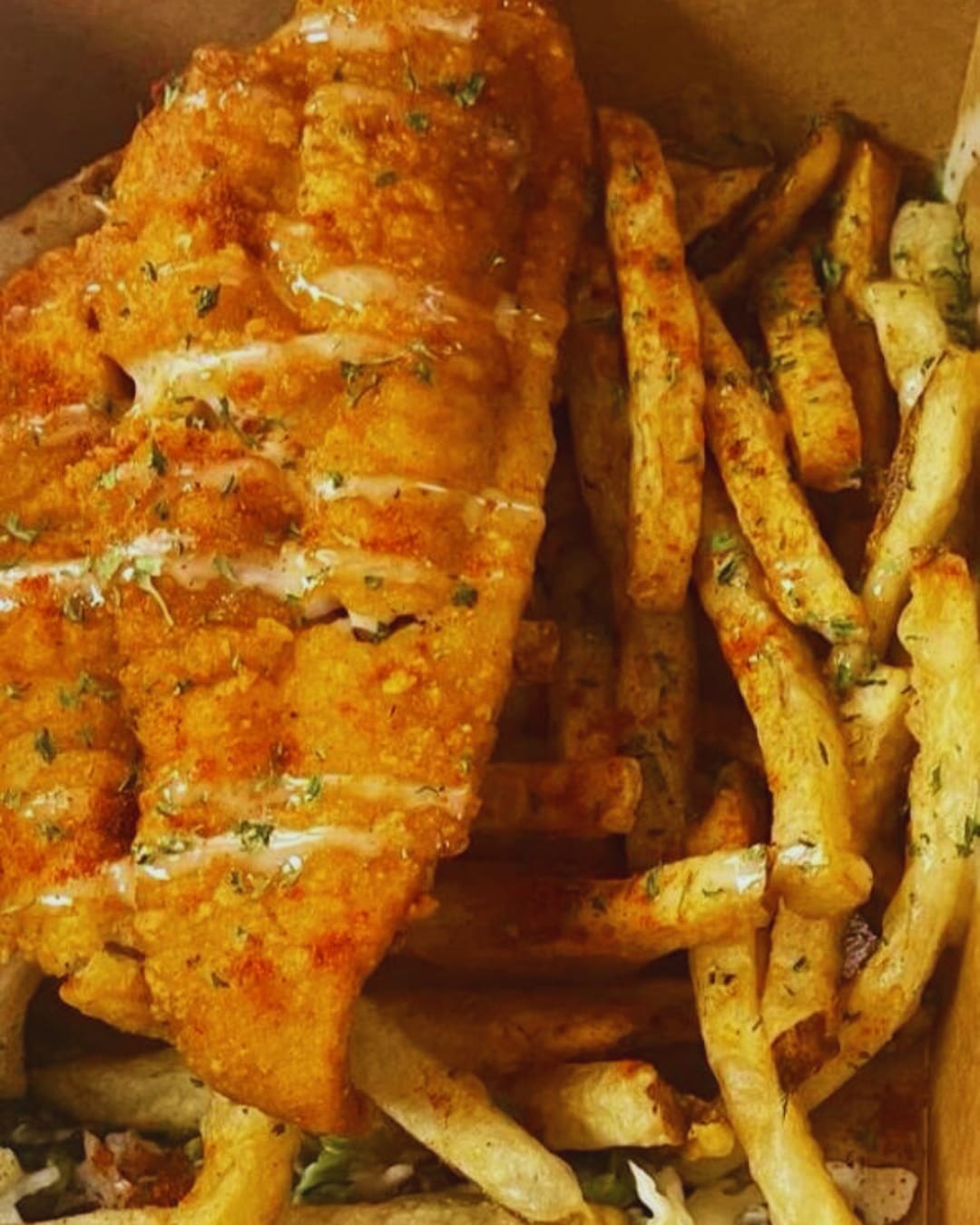 Fish and fries from Ms. Spudz